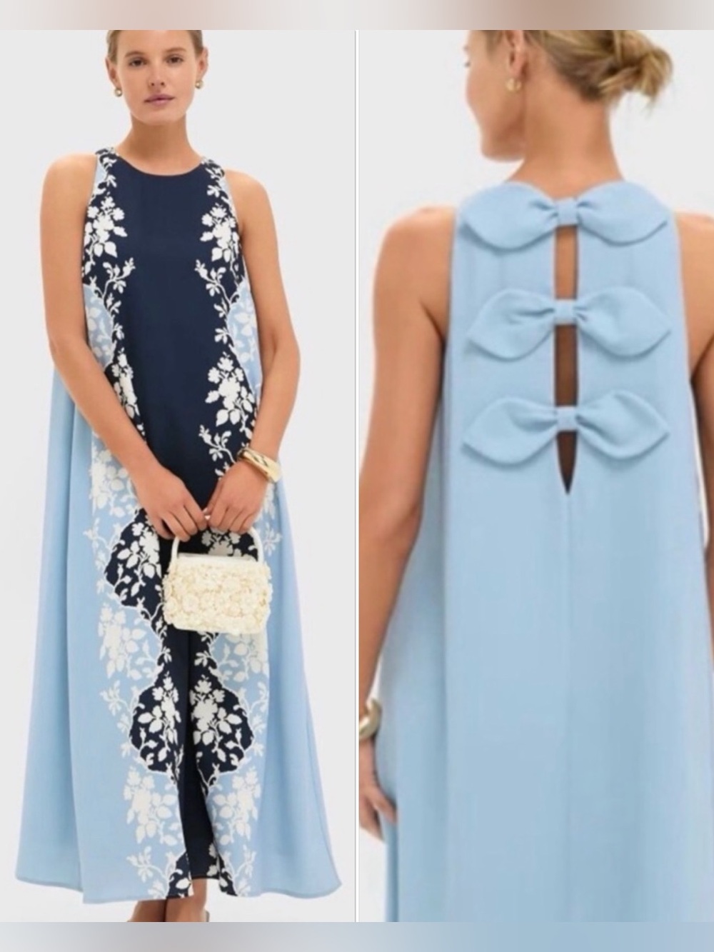 Tuckernuck Blue Fog NWOT Portia dress Maxi Long Gown Never worn